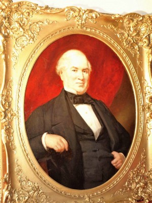 19th Century portrait after conservation.